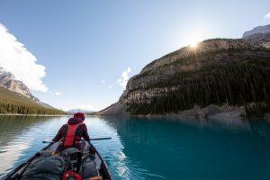 A person kayaking in nature, which is one of the top outdoor activities in Toronto.