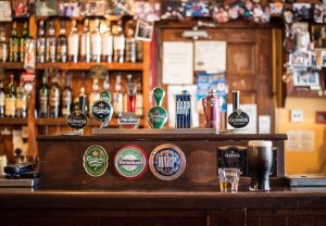 A great variety of beers in one of the best cheap bars in Toronto