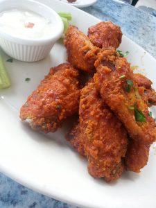 A portion of buffalo wings